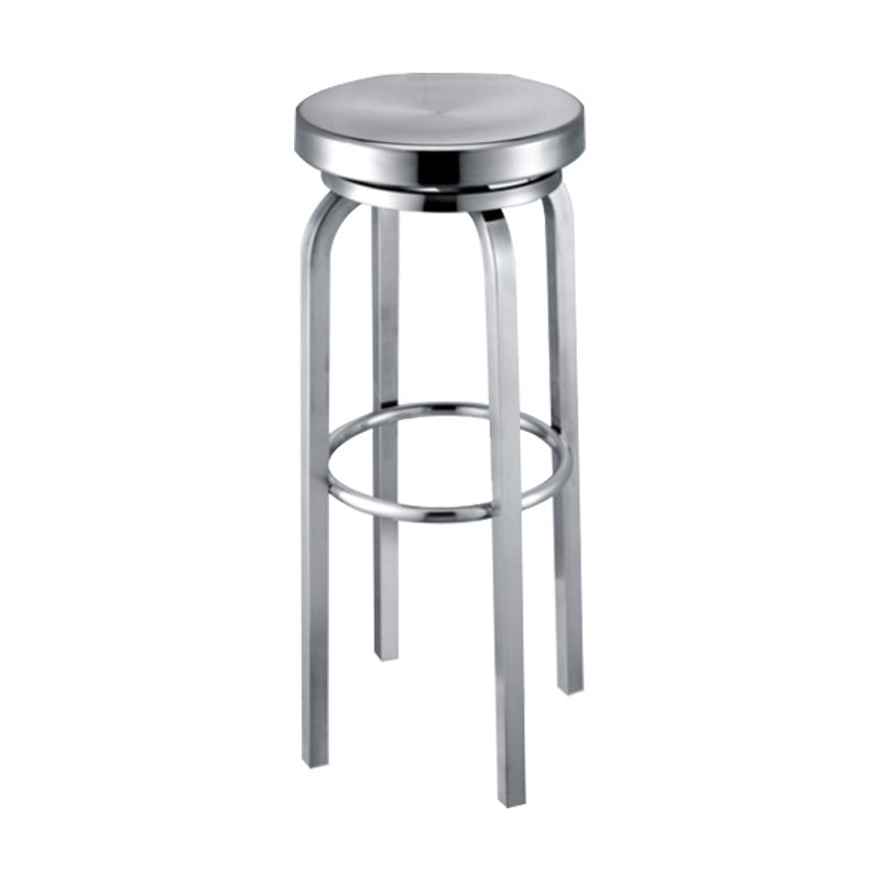 Industrial Stainless Steel Bar Stool Armless Counter Height Stools
