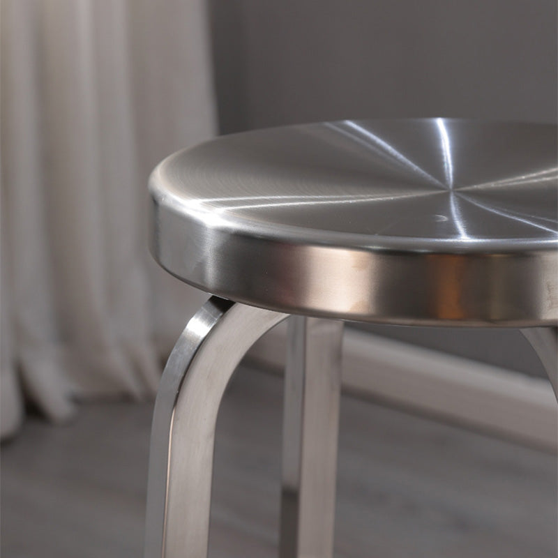 Industrial Stainless Steel Bar Stool Armless Counter Height Stools