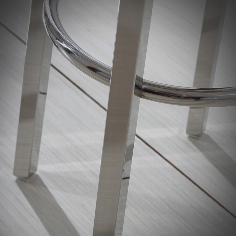 Industrial Stainless Steel Bar Stool Armless Counter Height Stools