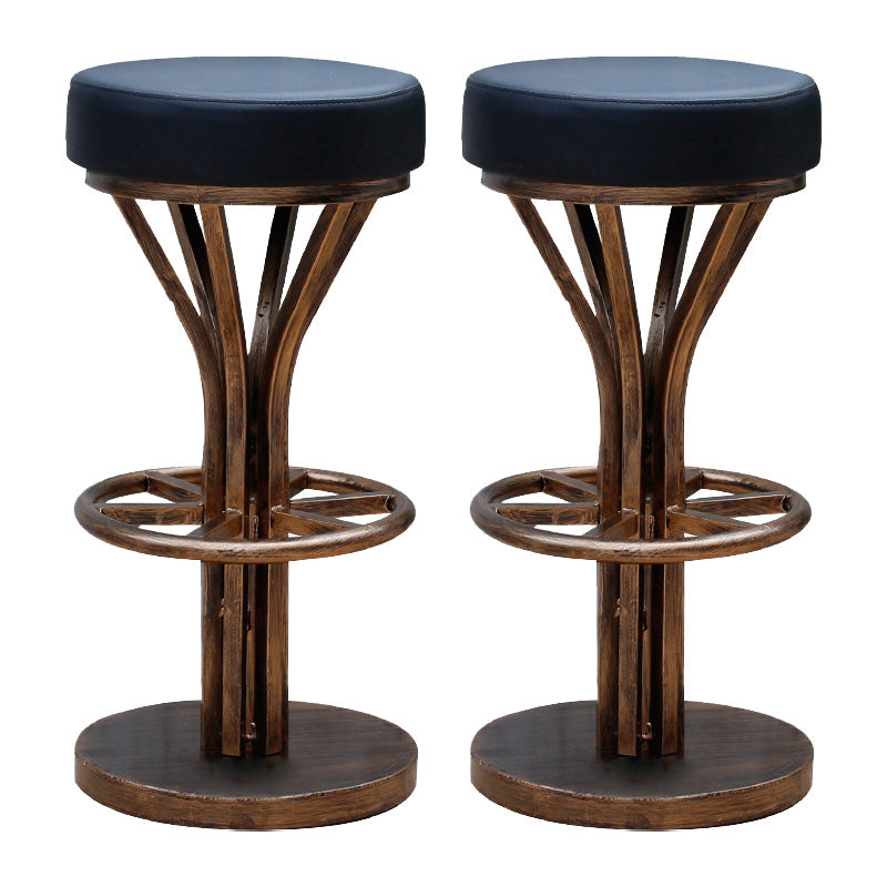 Contemporary Stainless Steel Counter Height Stools Backless Stool
