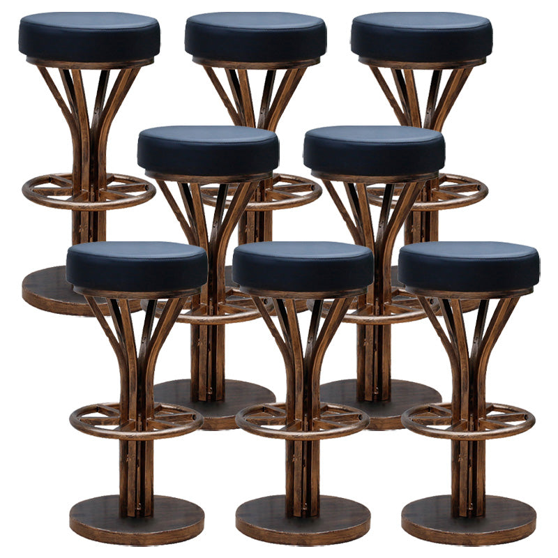 Contemporary Stainless Steel Counter Height Stools Backless Stool