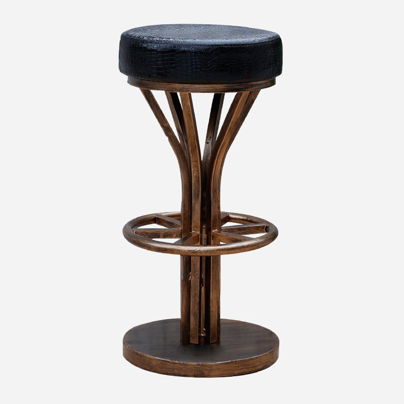 Contemporary Stainless Steel Counter Height Stools Backless Stool