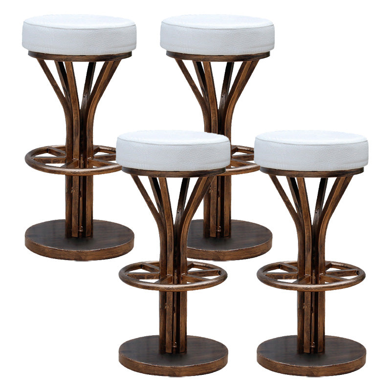 Contemporary Stainless Steel Counter Height Stools Backless Stool