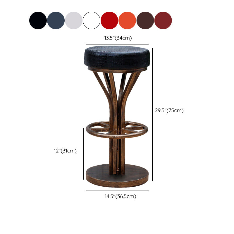 Contemporary Stainless Steel Counter Height Stools Backless Stool