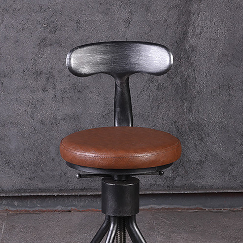 Industrial Metal Counter Height Stools Adjustable Bar Stool for Indoor