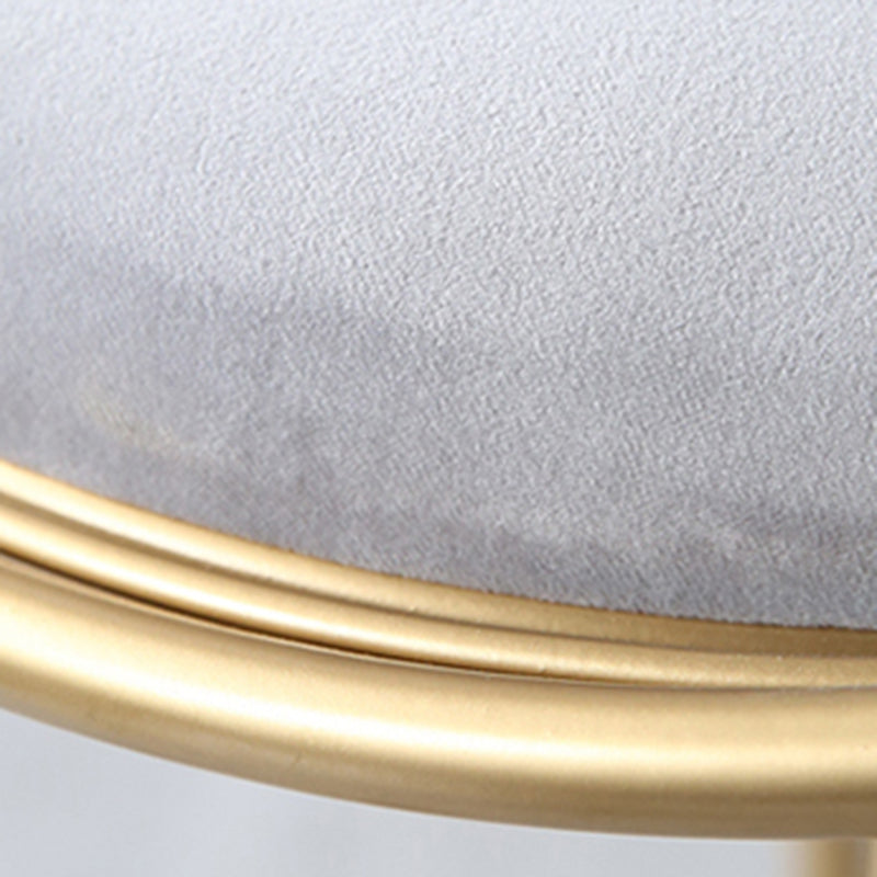 Contemporary Style Counter Stool Upholstered Bar Stool with Metal Base