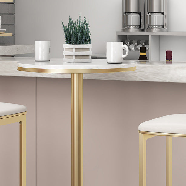 Modern Backrest Armless Counter Stool Iron Frame Bar Stool with Leather Cushion