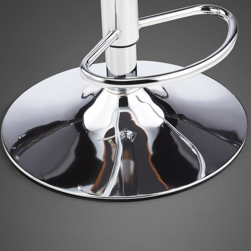 Industrial Leather Counter Height Stools Low Back Bar Stool for Bar