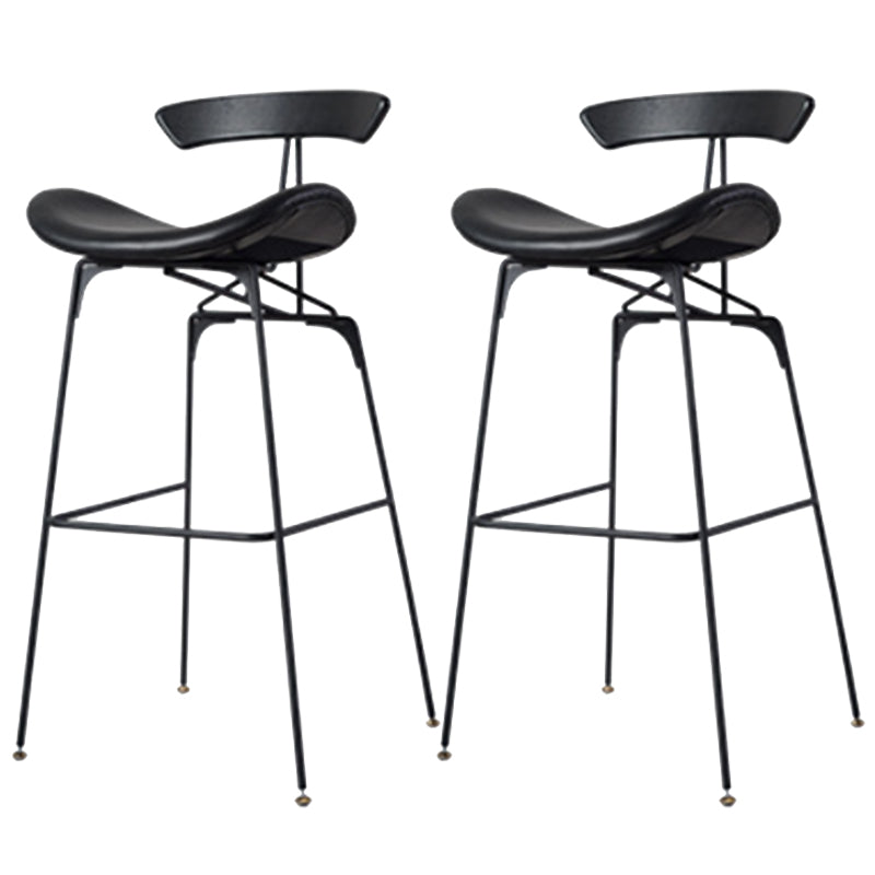 Glam Iron Counter Height Stools Cushion Bar Stool for Bristol