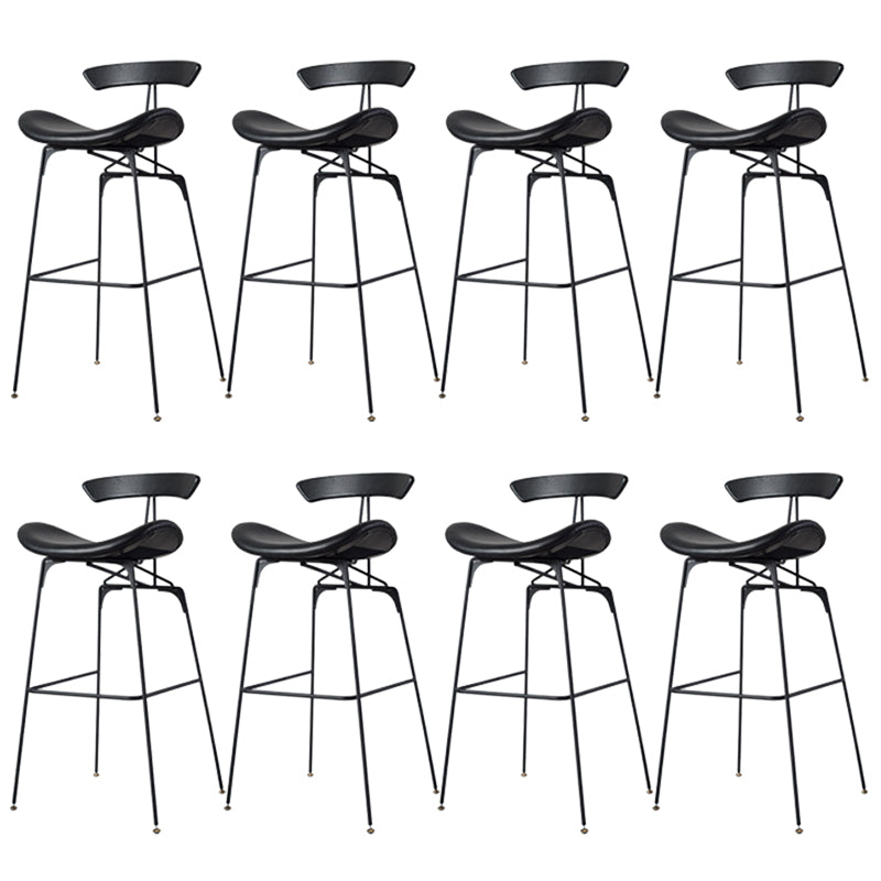 Glam Iron Counter Height Stools Cushion Bar Stool for Bristol