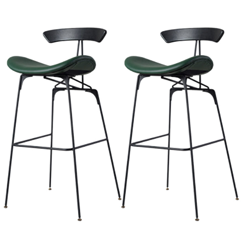 Glam Iron Counter Height Stools Cushion Bar Stool for Bristol