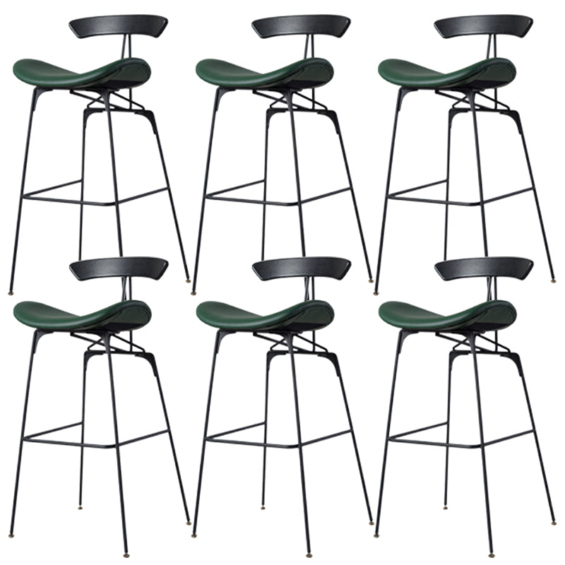 Glam Iron Counter Height Stools Cushion Bar Stool for Bristol