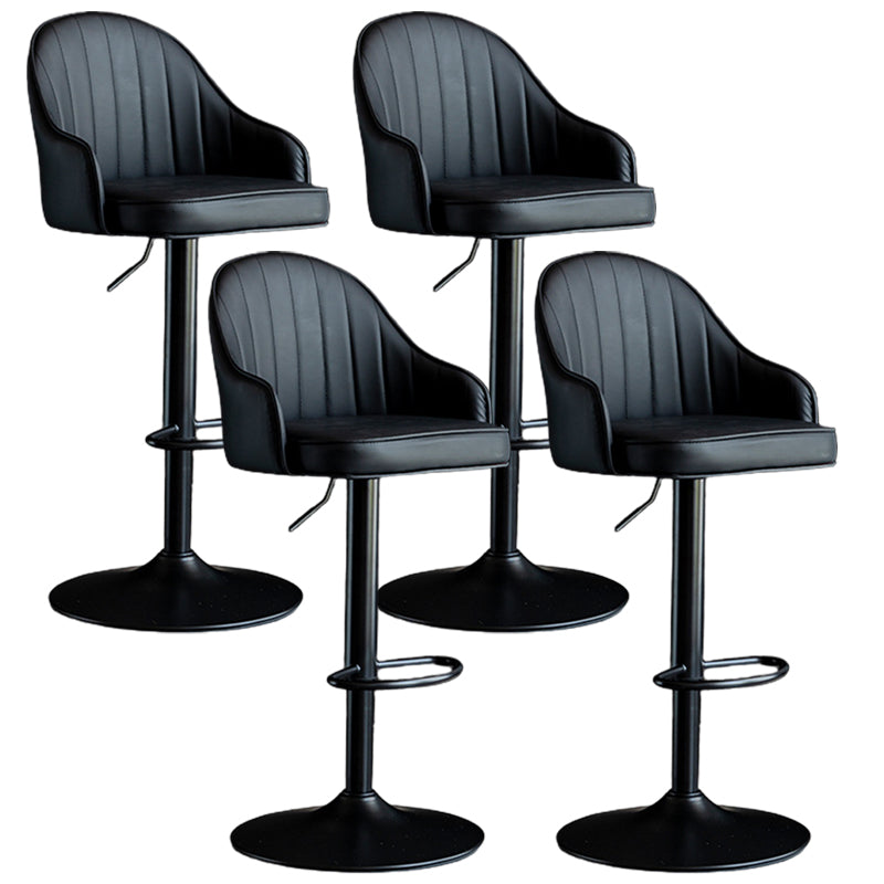 Industrial Metal Counter Height Stools Back Bar Stool for Living Room