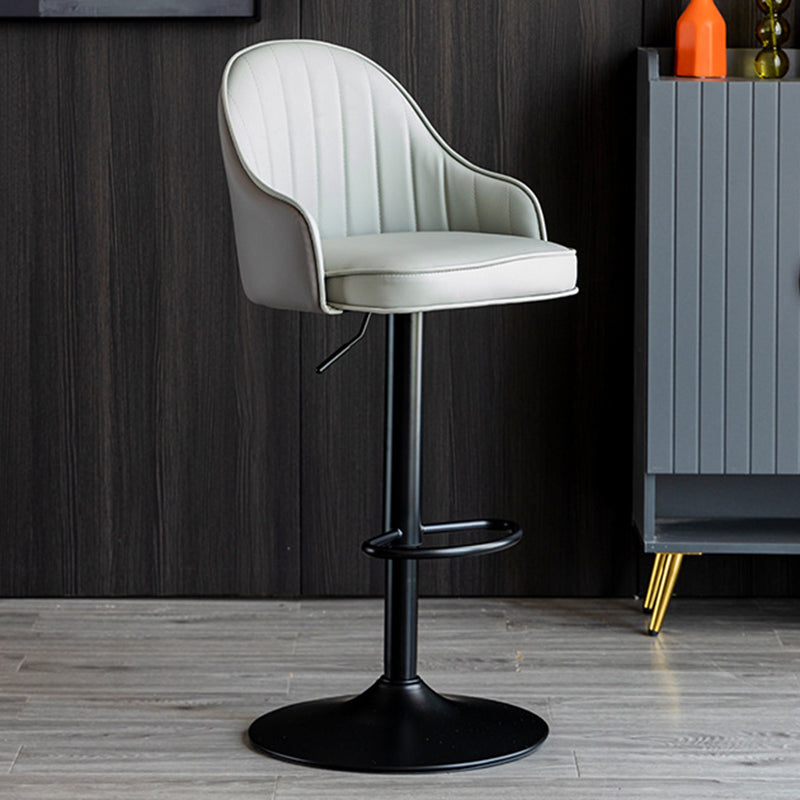 Industrial Metal Counter Height Stools Back Bar Stool for Living Room