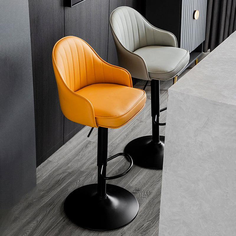 Industrial Metal Counter Height Stools Back Bar Stool for Living Room