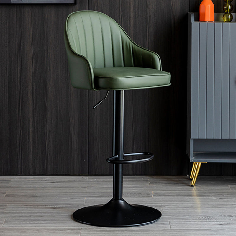 Industrial Metal Counter Height Stools Back Bar Stool for Living Room