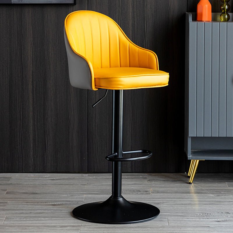 Industrial Metal Counter Height Stools Back Bar Stool for Living Room