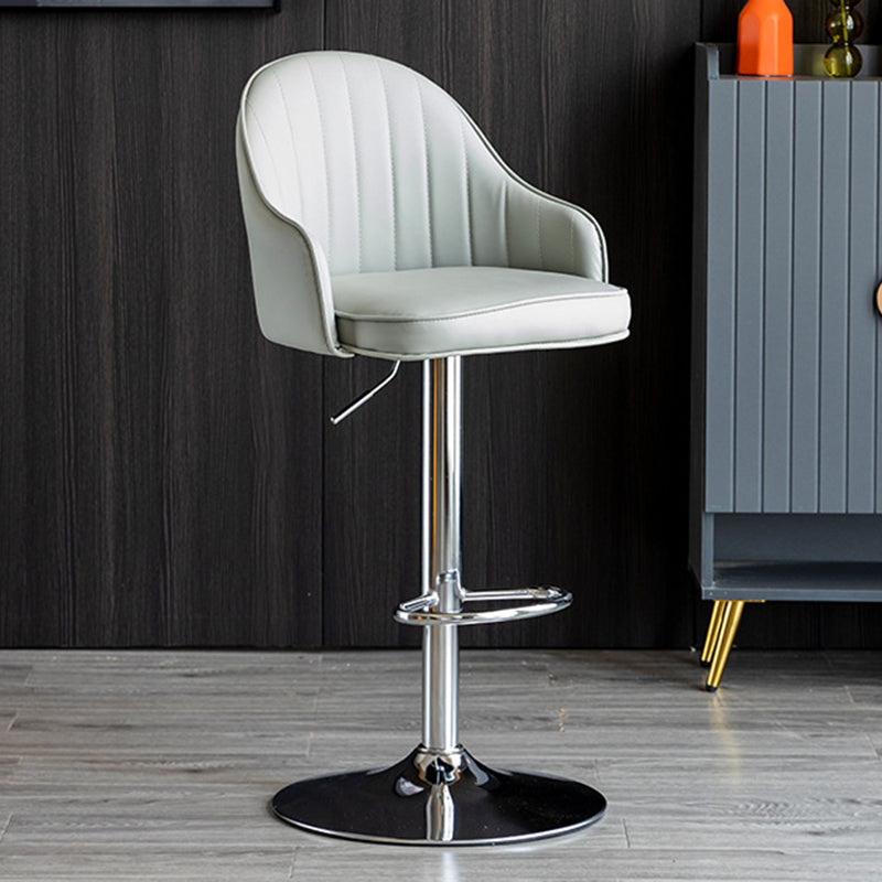 Industrial Metal Counter Height Stools Back Bar Stool for Living Room