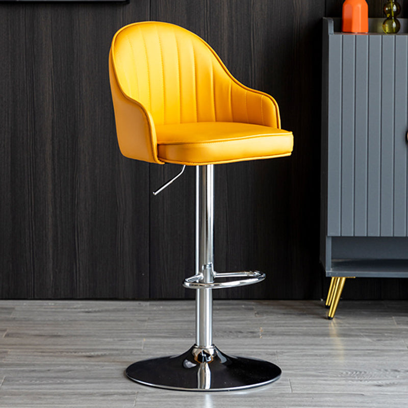 Industrial Metal Counter Height Stools Back Bar Stool for Living Room