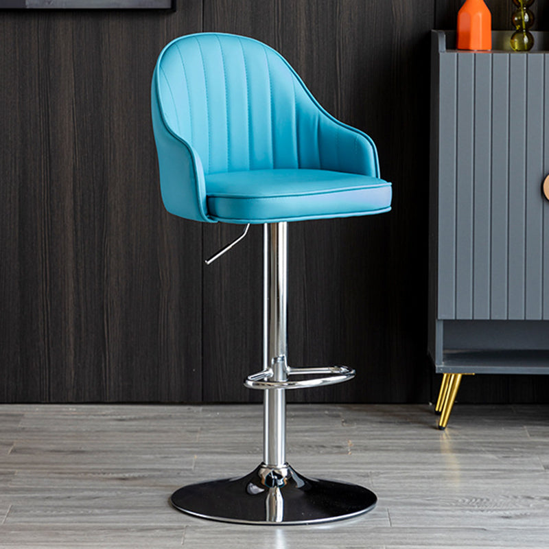 Industrial Metal Counter Height Stools Back Bar Stool for Living Room