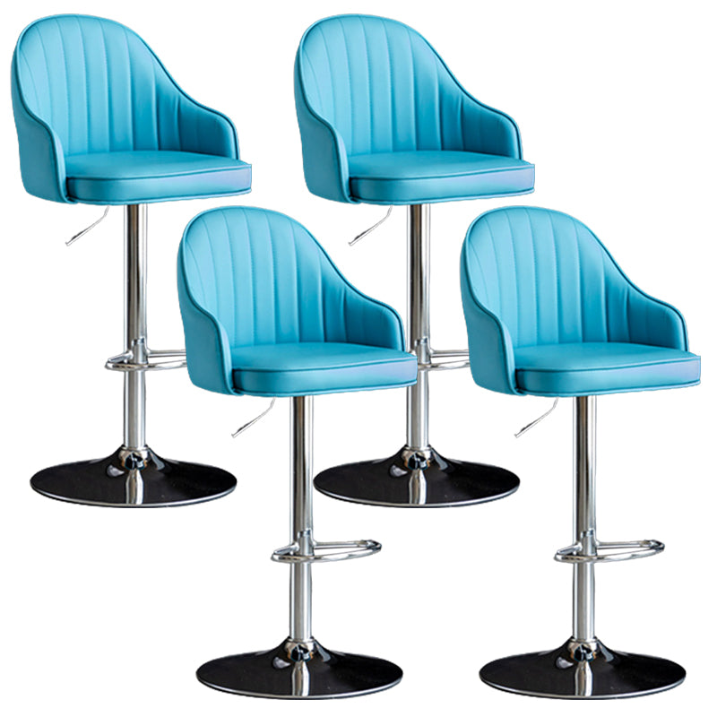 Industrial Metal Counter Height Stools Back Bar Stool for Living Room