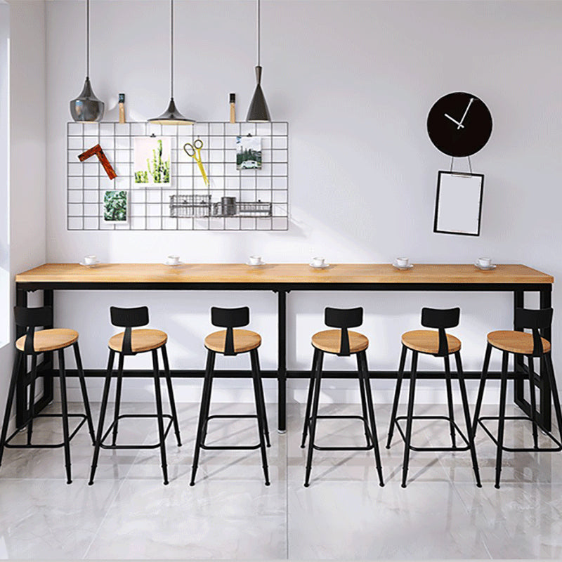 Contemporary Dining Stools Armless Bar Stools Black Metal Legs