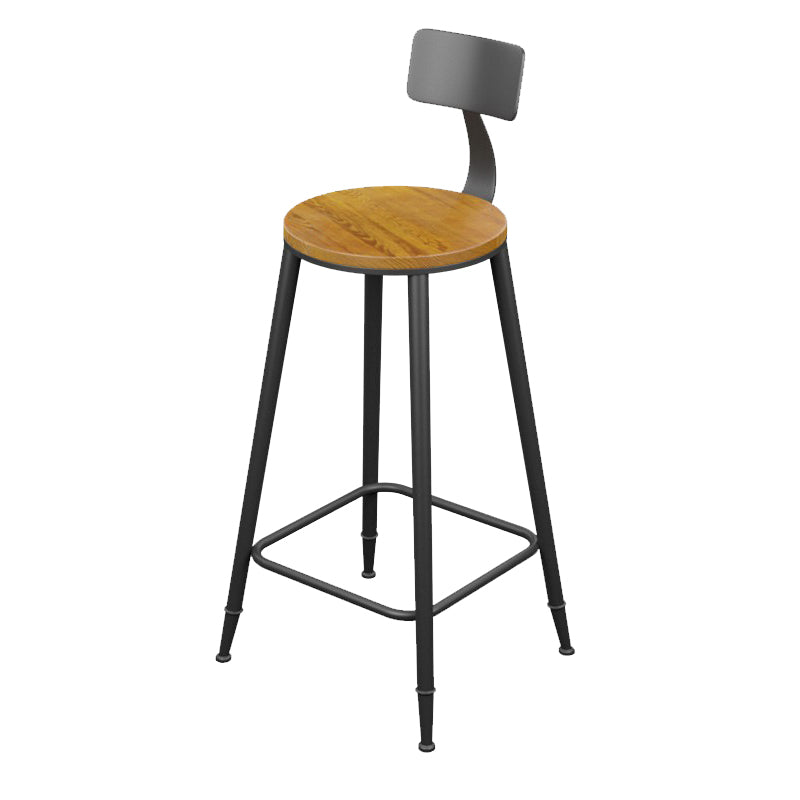Contemporary Dining Stools Armless Bar Stools Black Metal Legs