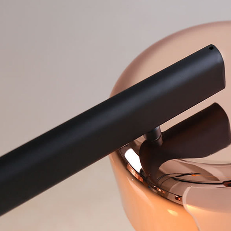 Linear Shape Pendant Light Modern Style Metal 4 Lights Island Lamps in Gold