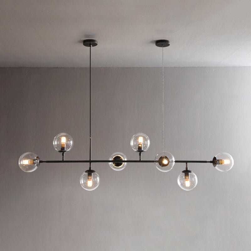 Modern Island Light Minimalist Glass Hanging Light for Dining Room