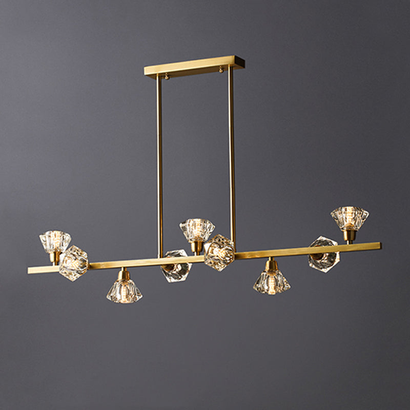 Modern Style Island Light Crystal Hanging Light for Dining Room