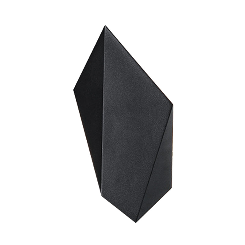 Black LED Wall Lamp Modern Wall Mount Lamp with Acrylic Shade for Bedroom