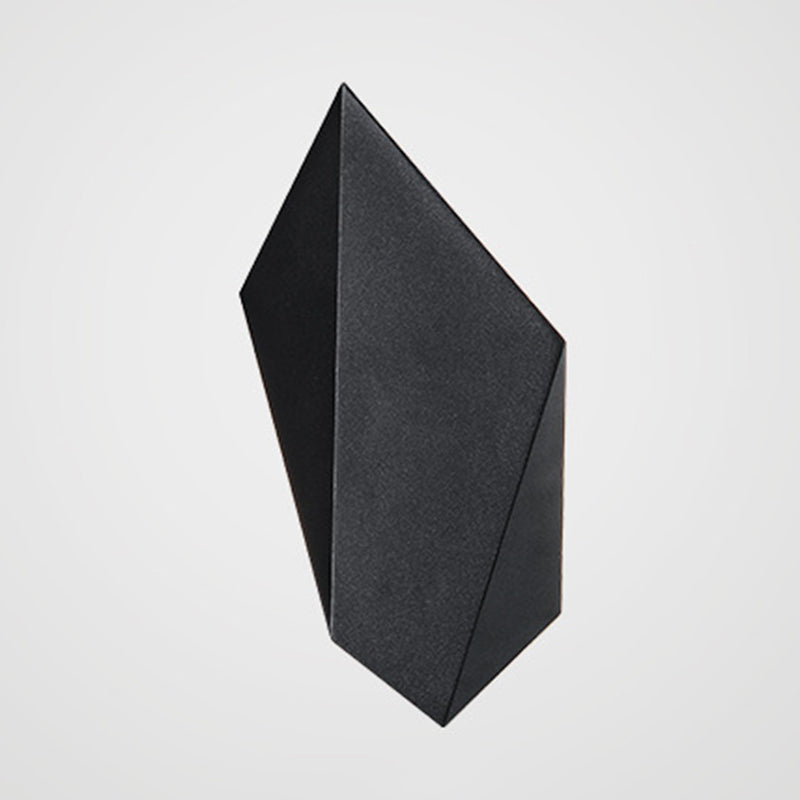 Black LED Wall Lamp Modern Wall Mount Lamp with Acrylic Shade for Bedroom