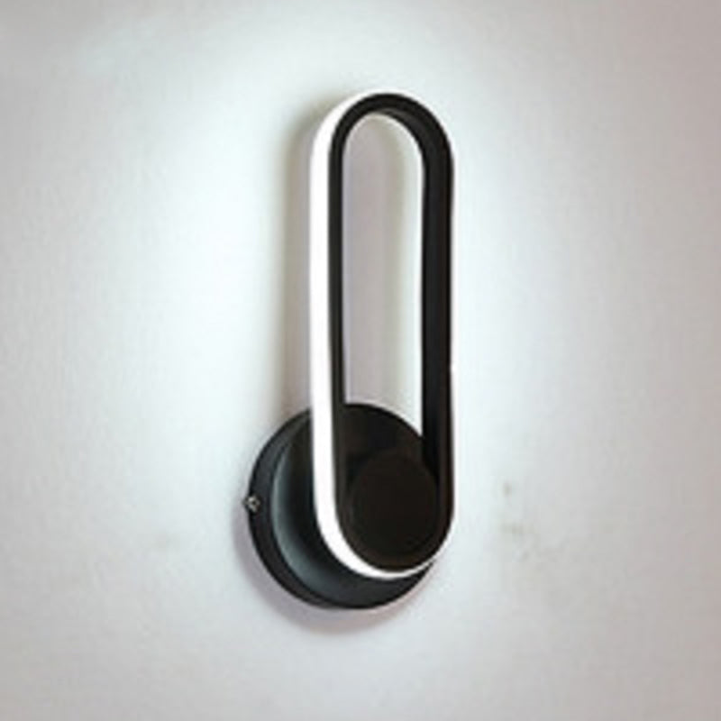 Rotatable LED Wall Lamp Modern Wall Mount Lamp with Silica Gel Shade for Living Room