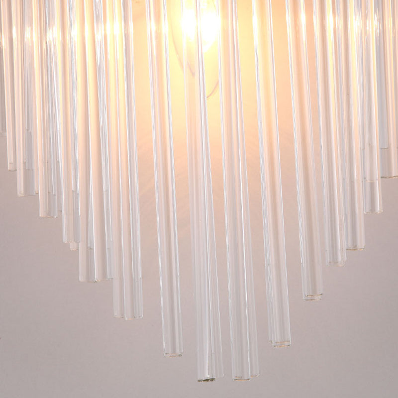 Clear Crystal 3 - Light Wall Mounted Sconce in Black / Gold Modern Wall Light
