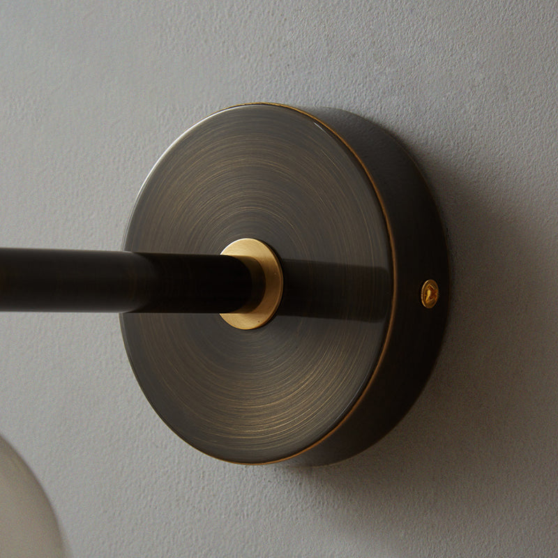 Modern Style Wall Light Ball Shade in Gold Sconces for Bedroom