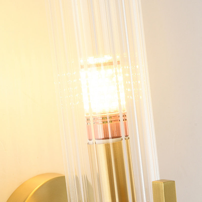 Glass Cylinder Wall Lights Modern 1-Light Wall Light Fixture