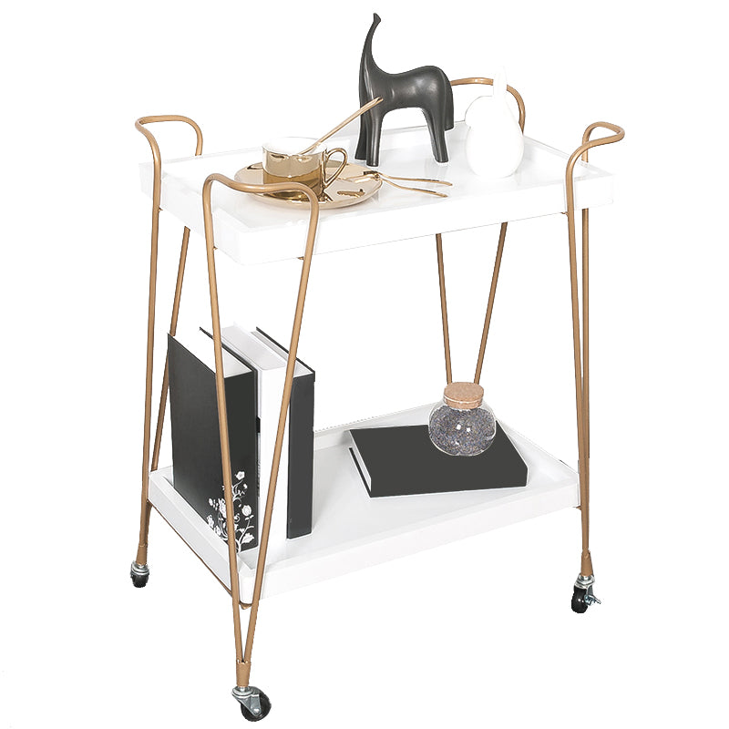 Modern Style Wood Prep Table 29.53"H Rolling Prep Table for Home Use