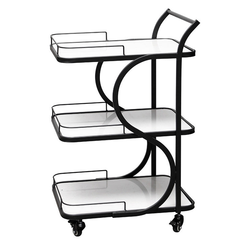 Modern Style Metal Prep Table Rolling Prep Table for Home Use