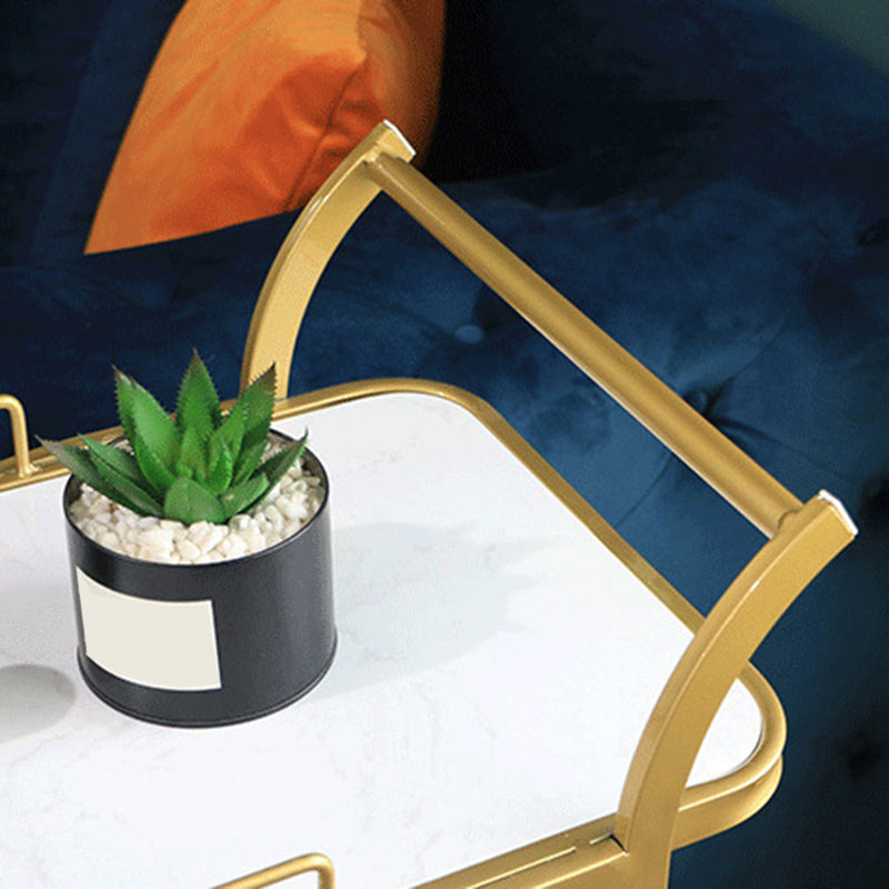 Modern Style Metal Prep Table Rolling Prep Table for Home Use