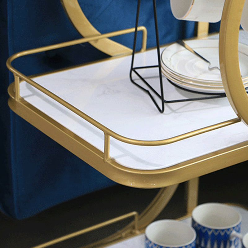 Modern Style Metal Prep Table Rolling Prep Table for Home Use