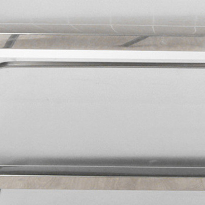 Modern Style Metal Prep Table Rectangular Rolling Prep Table for Dining Room