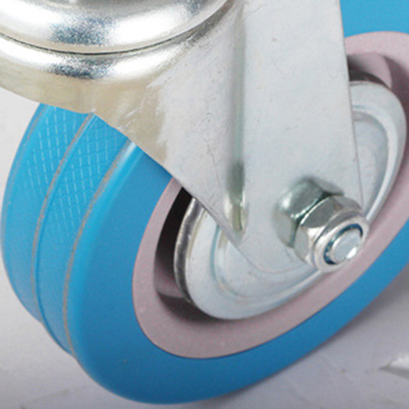 Modern Style Metal Prep Table Rectangular Rolling Prep Table for Dining Room