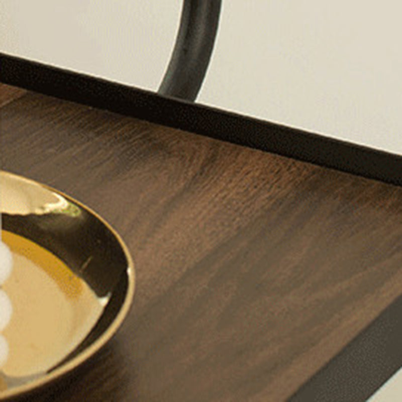 35.43"H Modern Rectangular Rolling Prep Table Reclaimed Wood Prep Table for Home Use