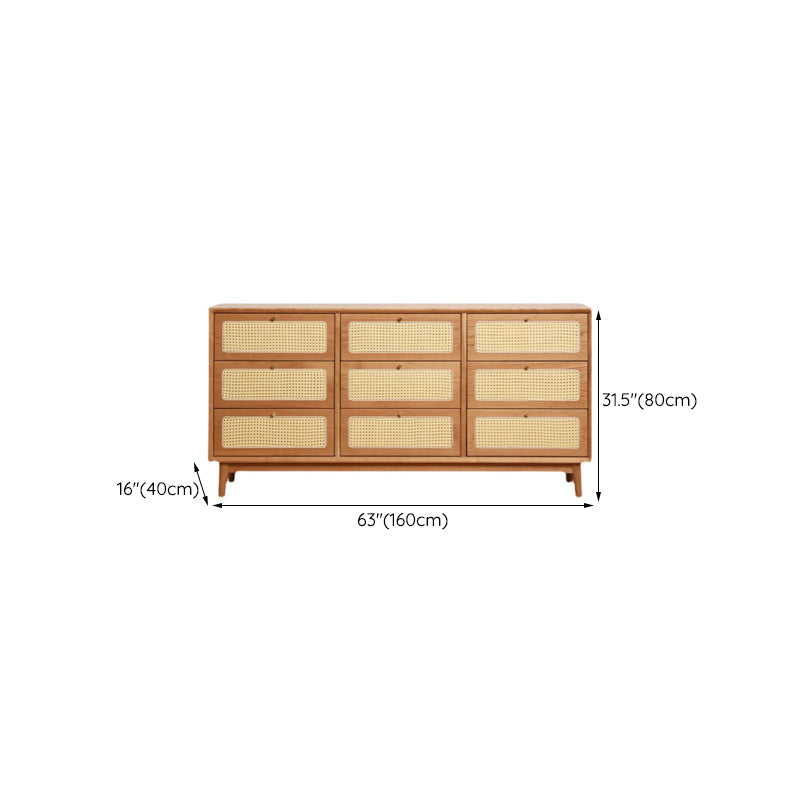 Contemporary Chest Rectangle Pine with Drawer Knobs Straight Legs Accent Chest