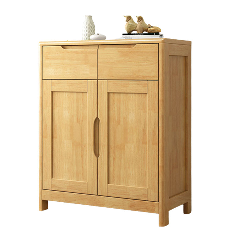 36.22" Tall Wood Rectangular Accent Chest 2 - Drawer and 2 - Door Accent Chest