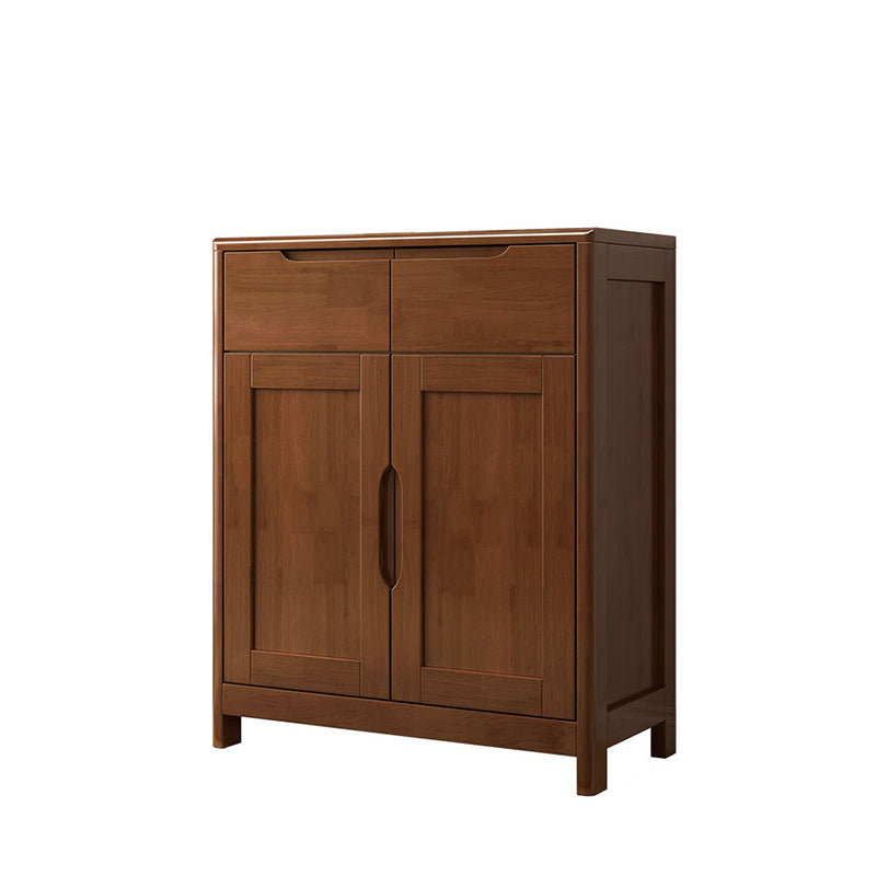 36.22" Tall Wood Rectangular Accent Chest 2 - Drawer and 2 - Door Accent Chest
