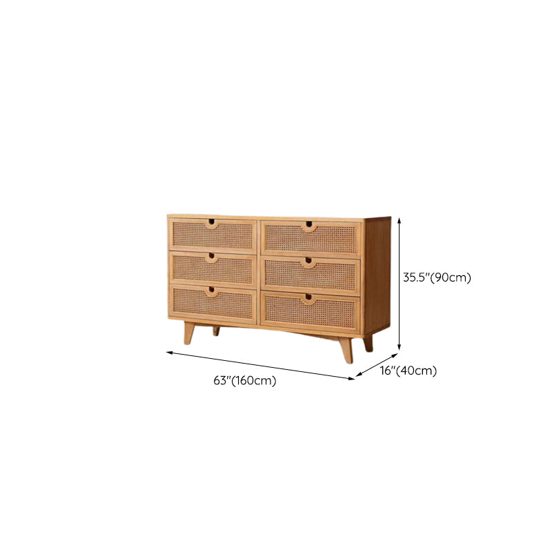 Natural 3/6 - Drawer Accent Chest Accent Chest - Wood for Indoor