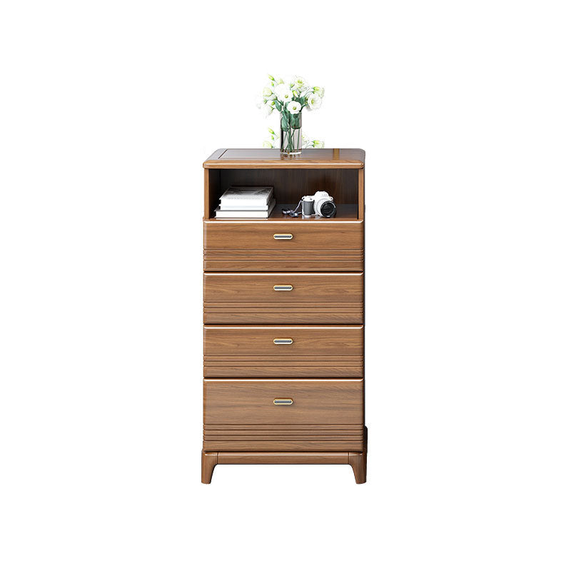 Mid-Century Modern Brown Chest 27.55" Wide 2/3/4 - Drawer Accent Chest