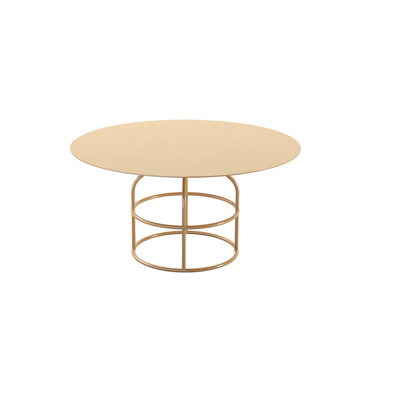 Mid-Century Modern Frame Base Cocktail Table Metal Round Coffee Table