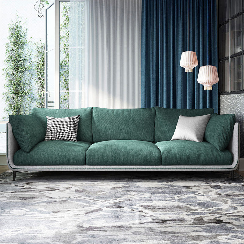 Contemporary Fabric Living Room Pillow Top Arm Pillows Seating
